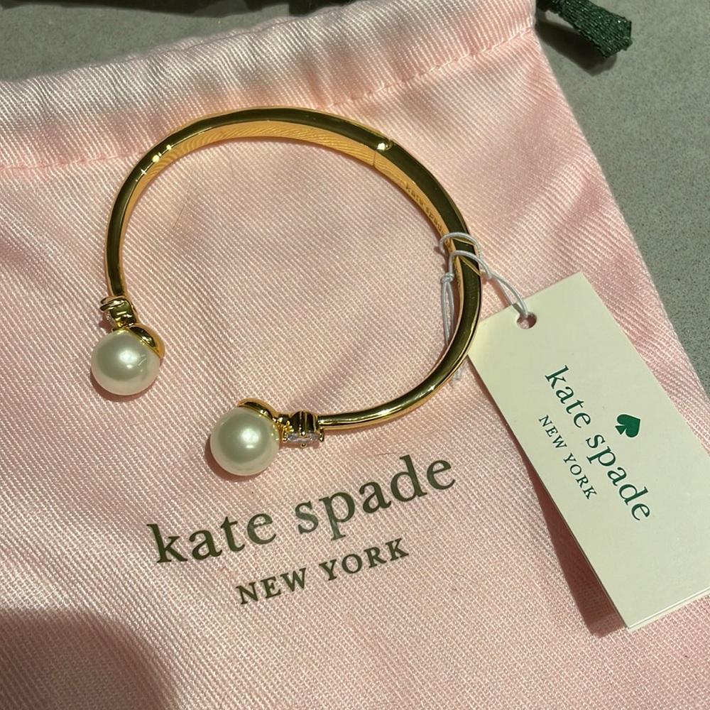 Kate Spade Gold and Pearl Bracelet